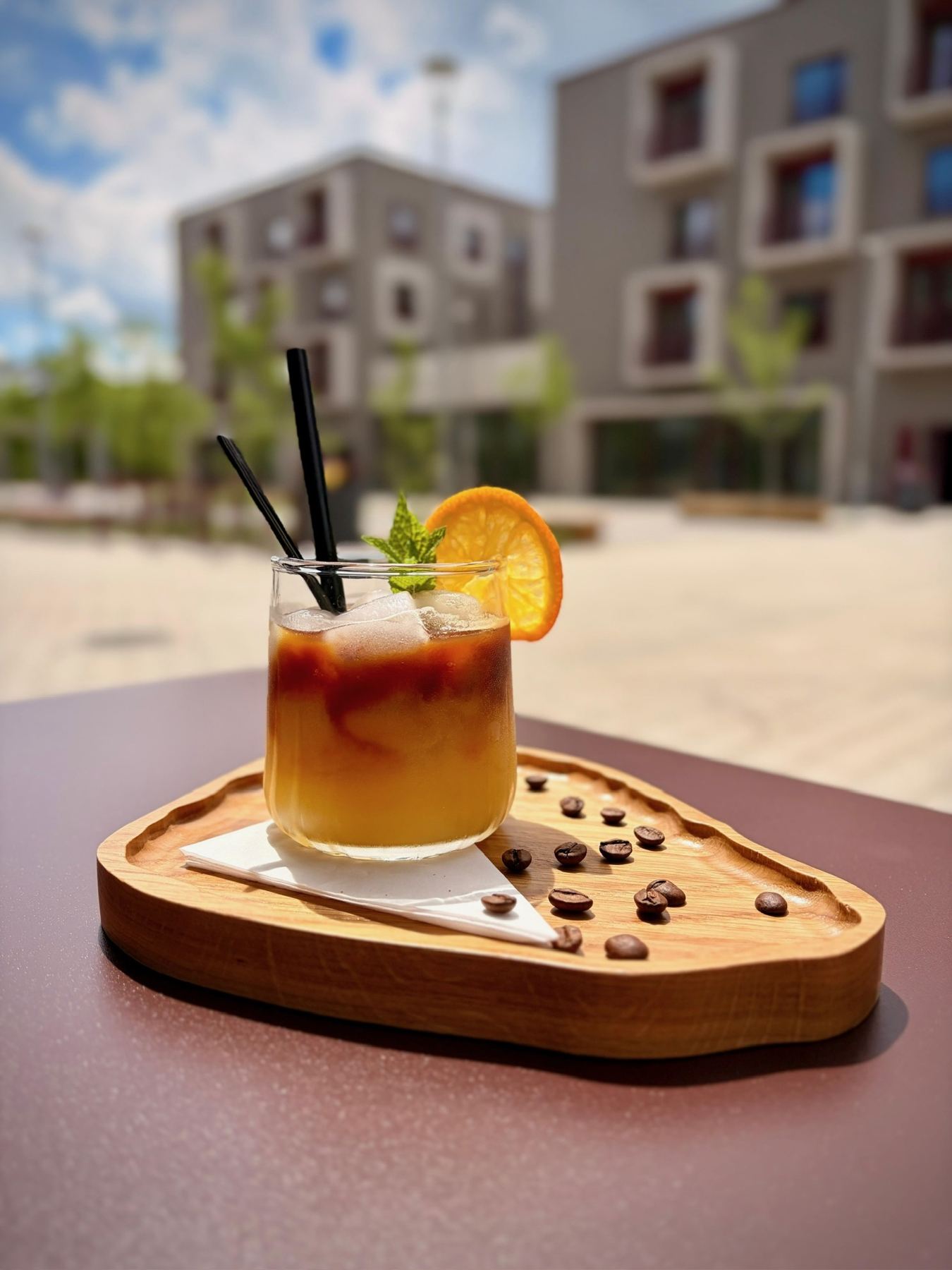 Espresso orange na terase